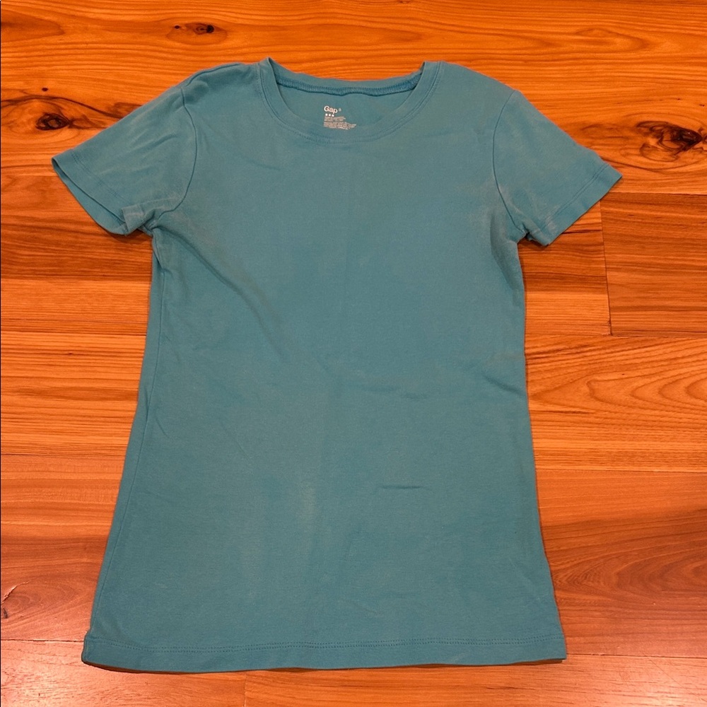 GAP Aqua Blue Crew Neck Tee